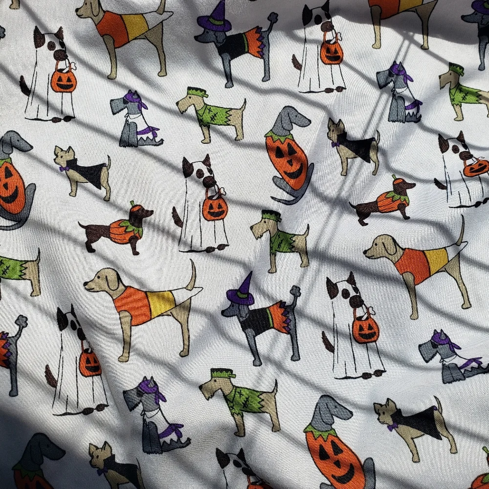 Skull & Bones Halloween Puppy Dog TWIN Fitted Sheet